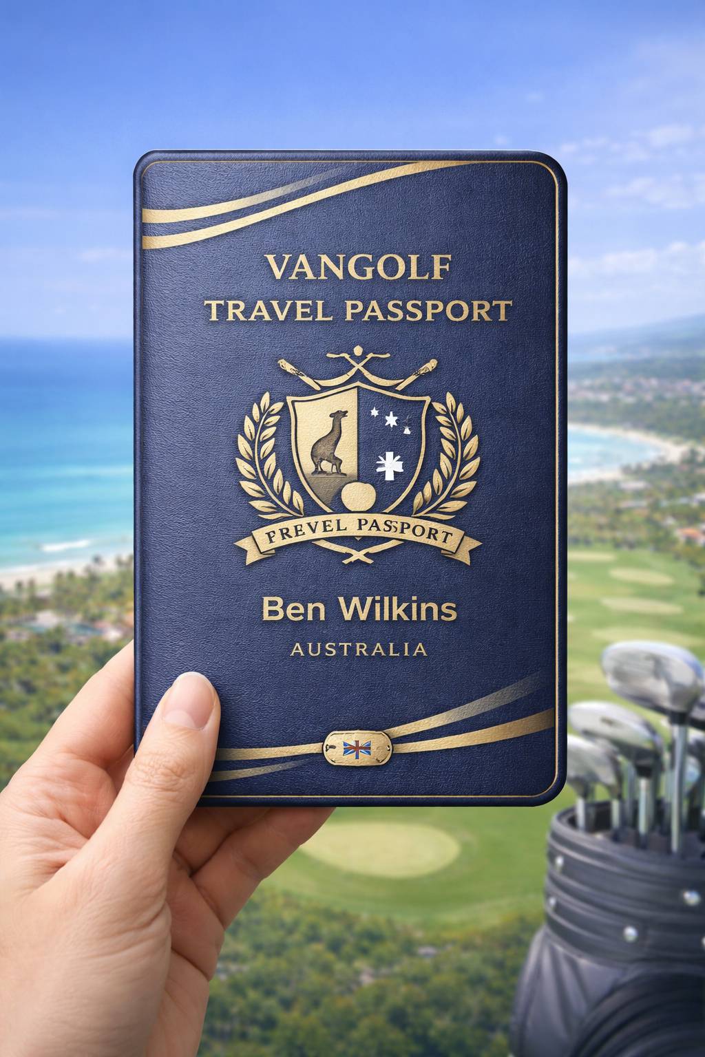 VanGolf screen showing integrated golf trip planning experience